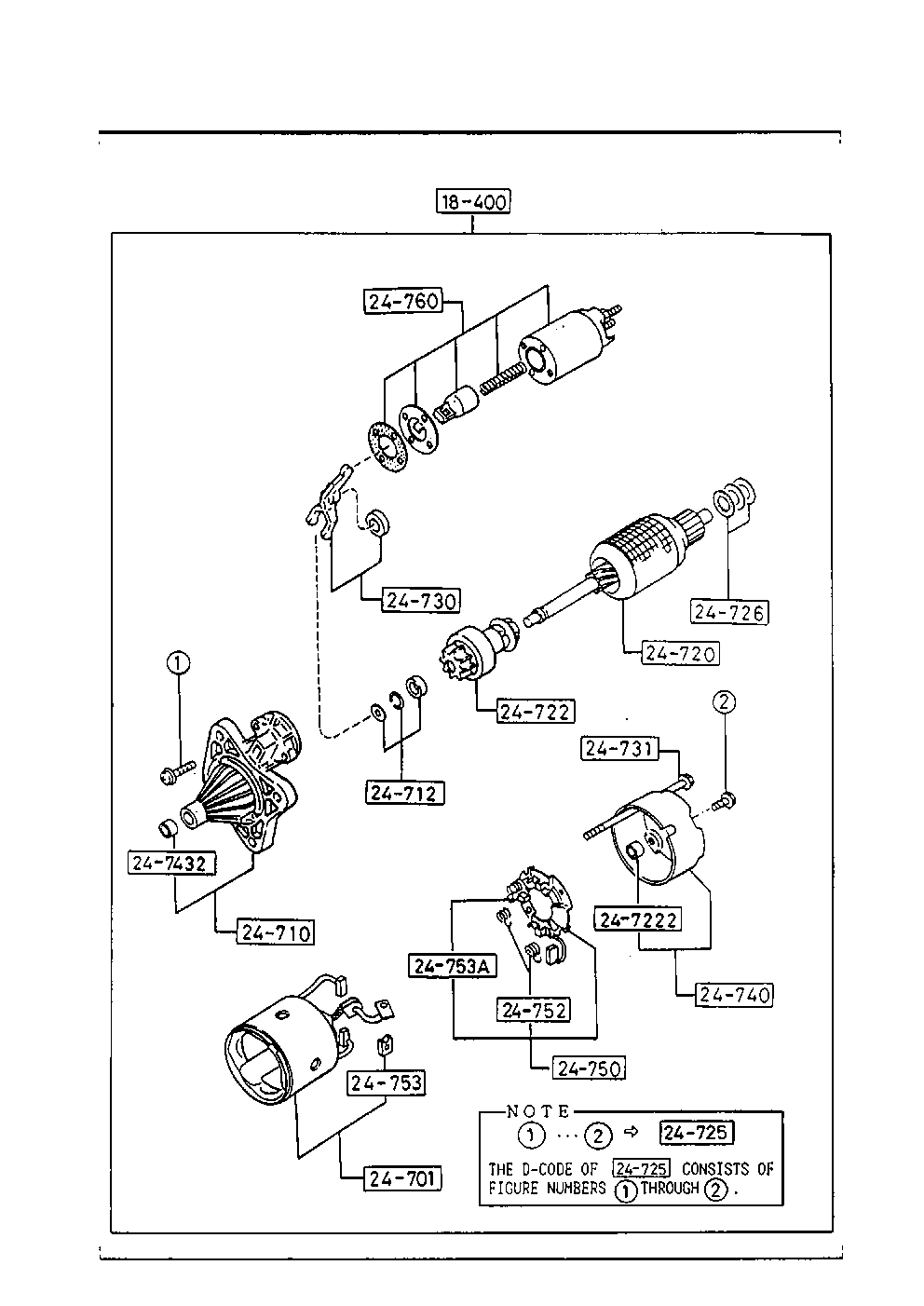 MAZDA B6S8-18-400 A - Starteris ps1.lv