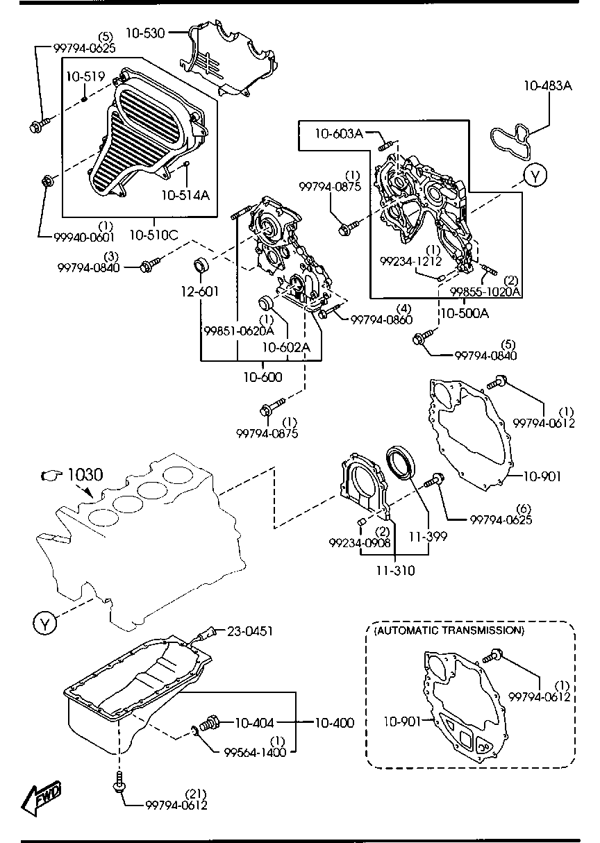 MAZDA WE01-10-404 - Korķis, Eļļas vācele ps1.lv