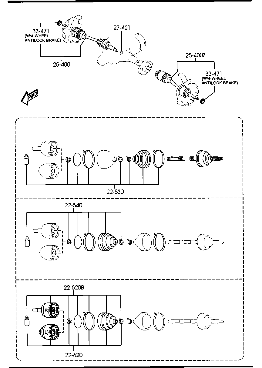 FORD PP04-25-50XA - Piedziņas vārpsta ps1.lv