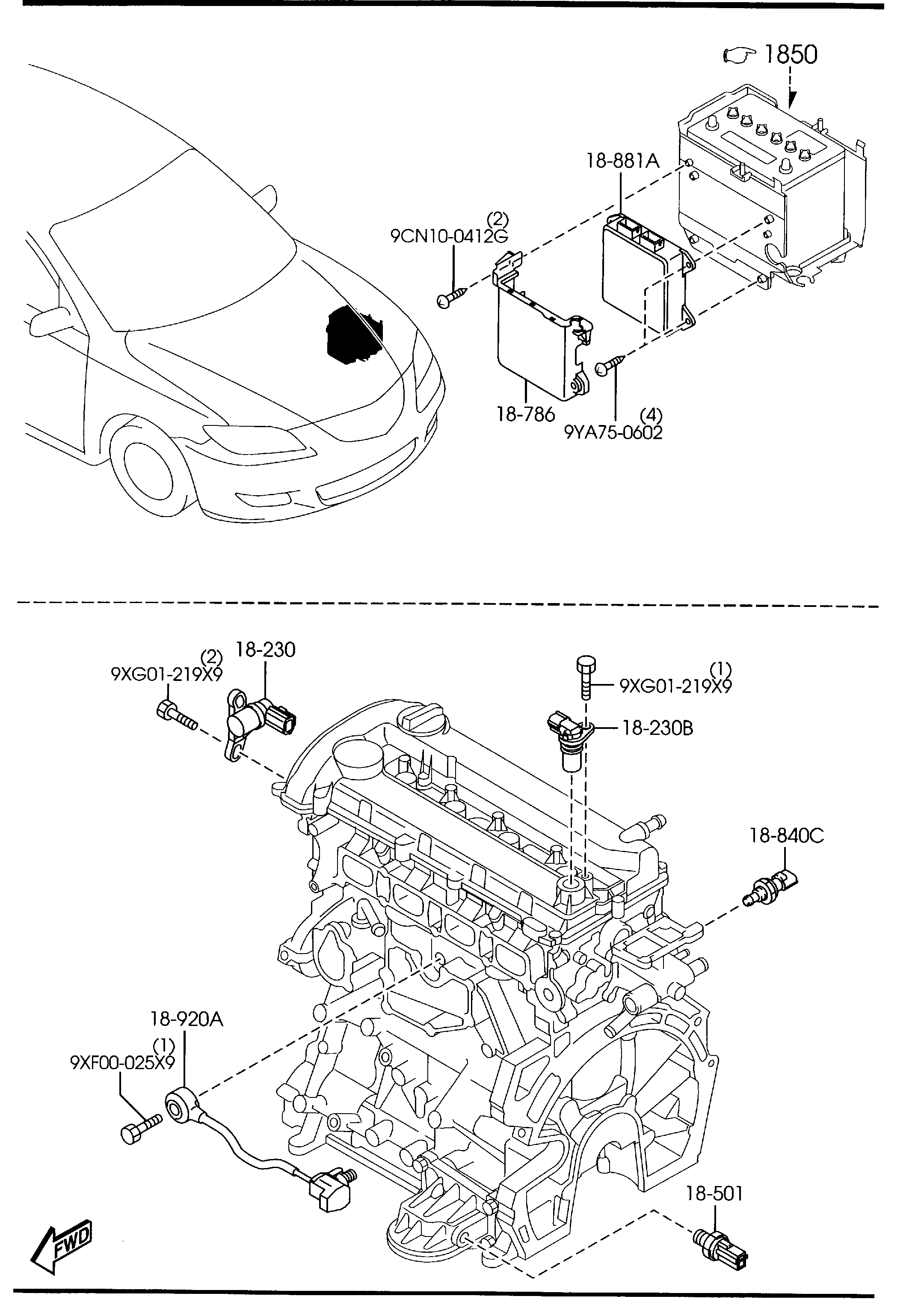 MAZDA KL47-18-211A - Devējs, Spiediens ieplūdes traktā ps1.lv