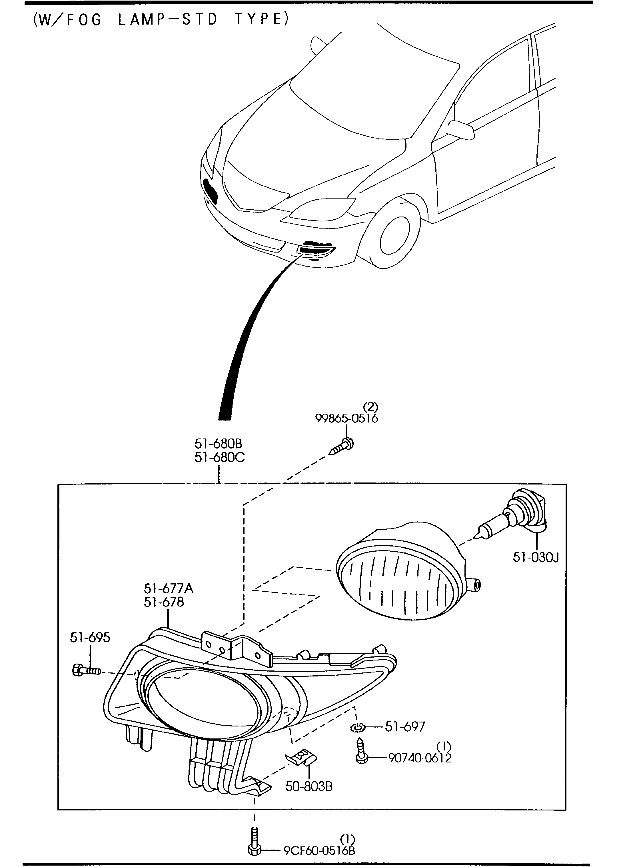 MAZDA GJ6A-51-120C - Pagrieziena signāla lukturis ps1.lv