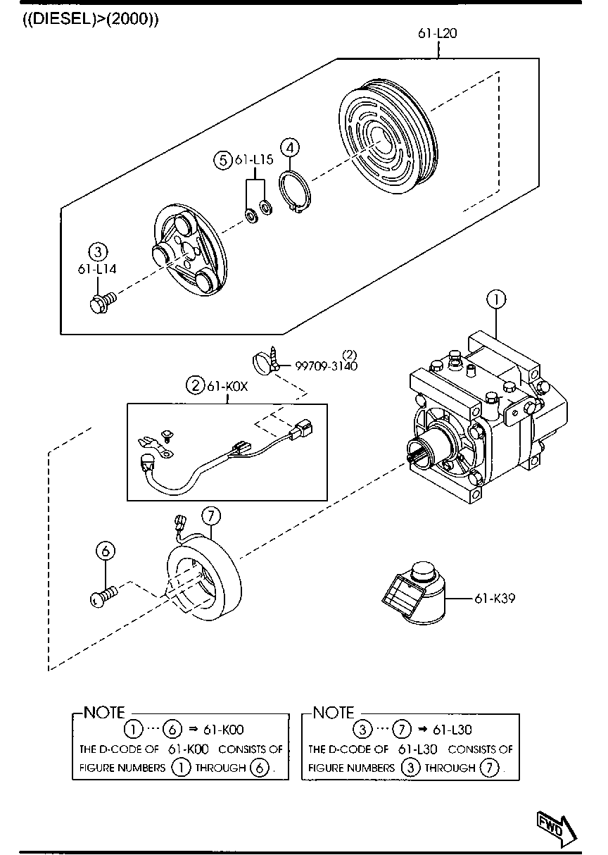 Mercury GAM6-61-K00 - Kompresors, Gaisa kond. sistēma ps1.lv