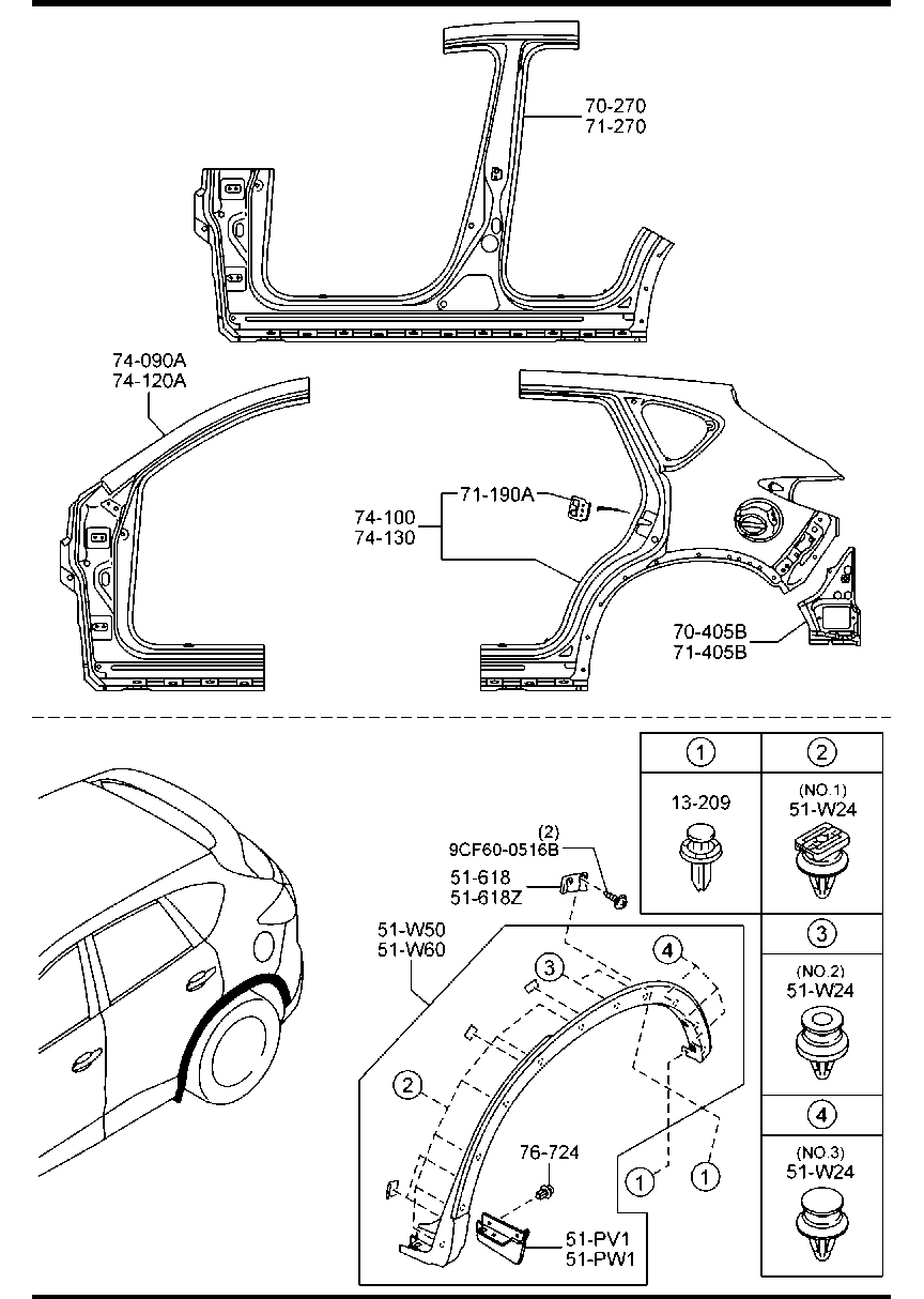 MAZDA KD53-51-833 - RIVET ps1.lv