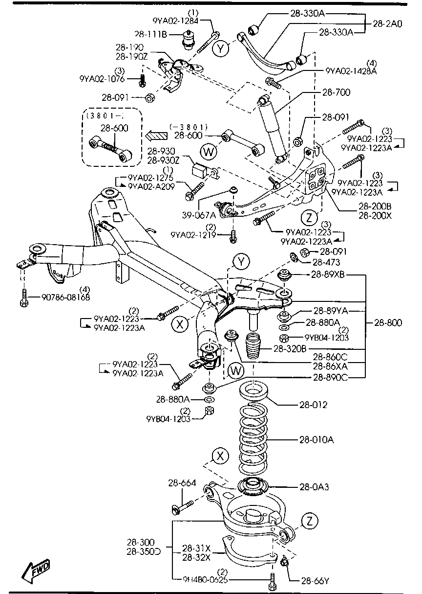 MAZDA GJ6A-28-500D - Neatkarīgās balstiekārtas svira, Riteņa piekare ps1.lv