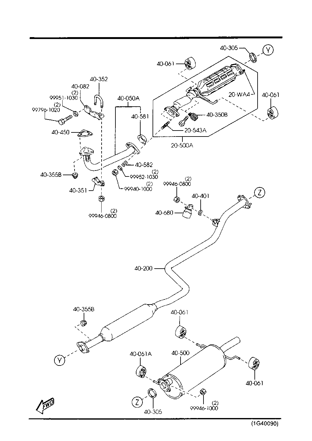 MAZDA F602-40-061 - Bukse, Stabilizators ps1.lv