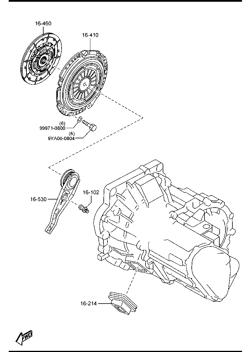 MAZDA Z604-16-410A - Sajūga piespiedējdisks ps1.lv