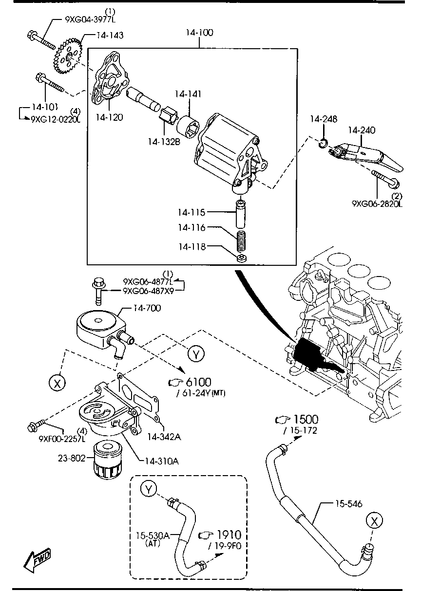 MAZDA (FAW) LF10-14-302 - CARTRIDGE,OIL FILTER ps1.lv