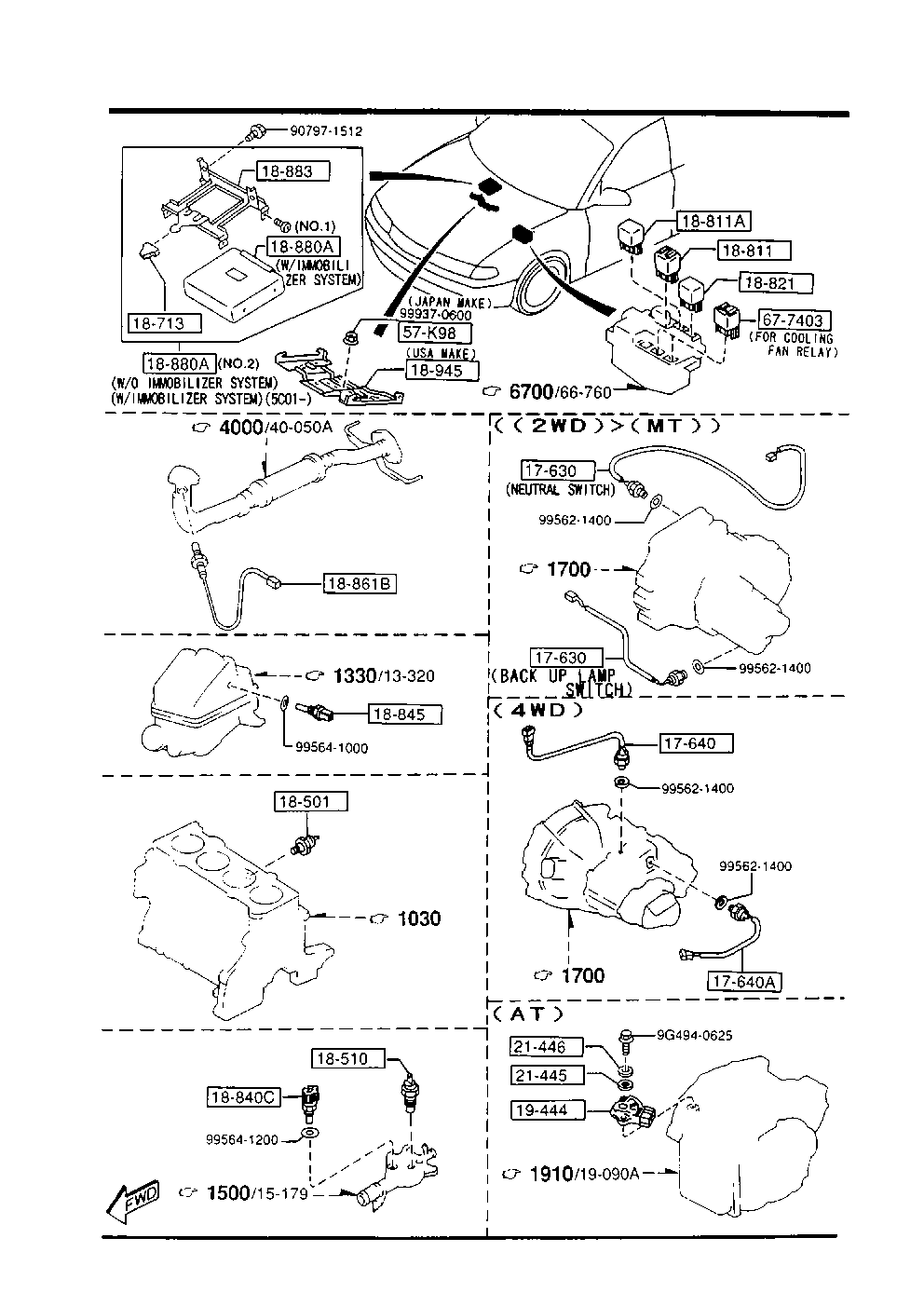 FORD JE50 18861 A - Lambda zonde ps1.lv