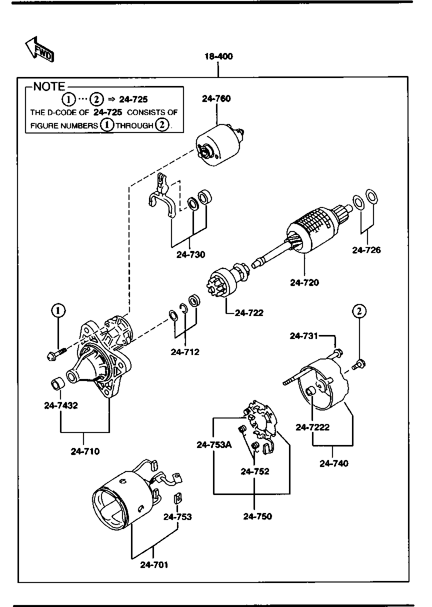 MAZDA B660-18-X65 - Ierosmes tinums, Starteris ps1.lv