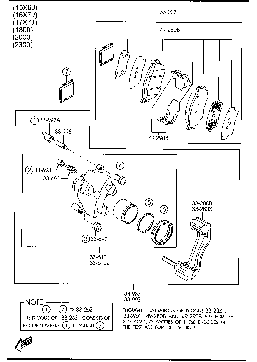 NISSAN G2YS-33-28Z - Bremžu uzliku kompl., Disku bremzes ps1.lv