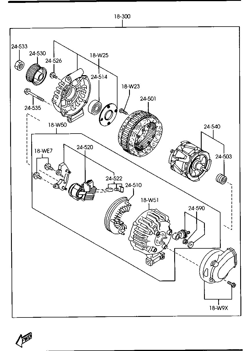 MAZDA L3P9-18-300D - Ģenerators ps1.lv