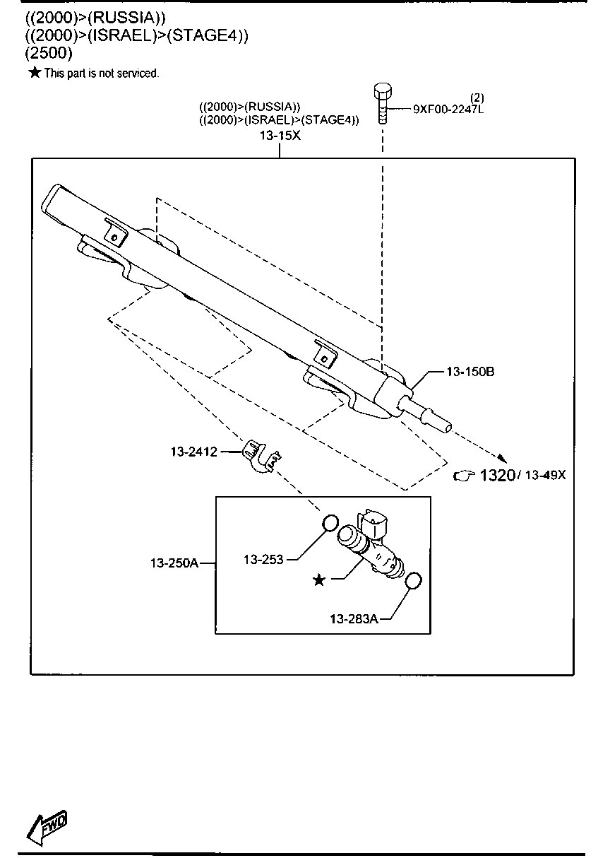 MAZDA L3Y2-13-253 - Blīve, Termostats ps1.lv