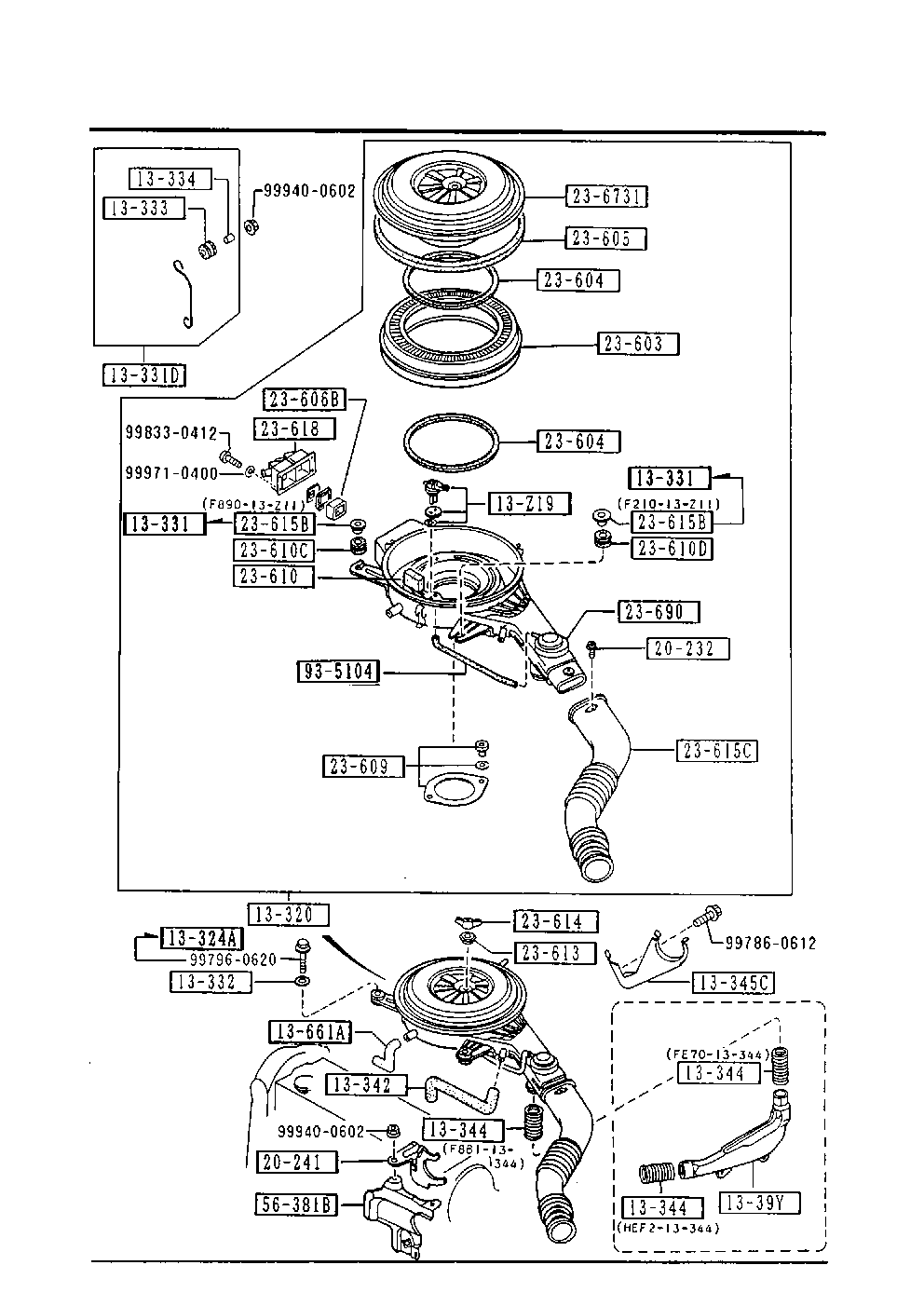 MAZDA F 801-23603 - Gaisa filtrs ps1.lv