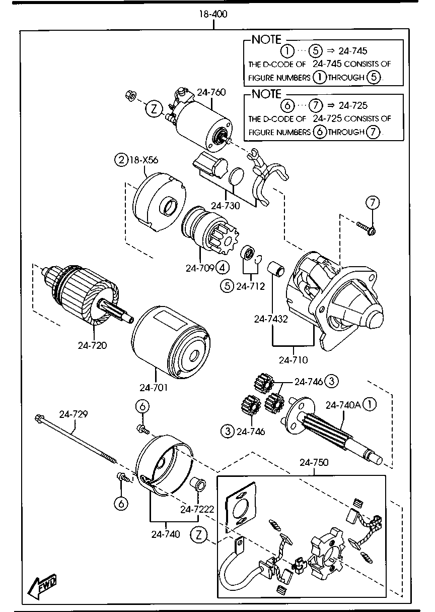 MAZDA ZJ38-18-400 - Starteris ps1.lv