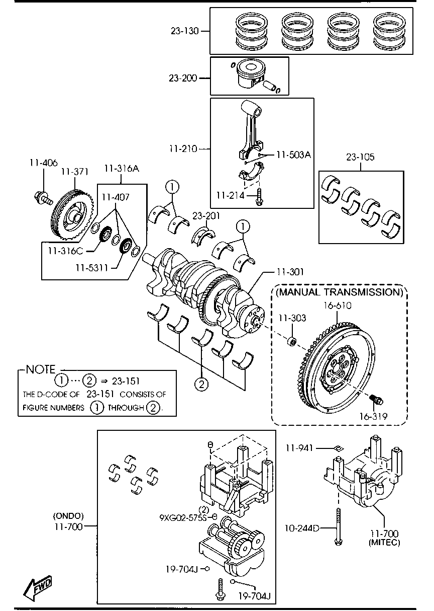 MAZDA L3K9-11-314-A - Sadales vārpstas piedziņas ķēdes komplekts ps1.lv