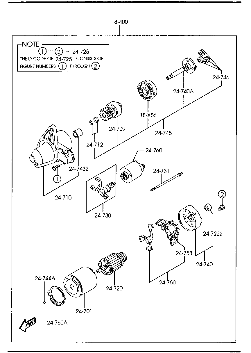 Mitsubishi N318-18-X25 - Zobrats, Starteris ps1.lv