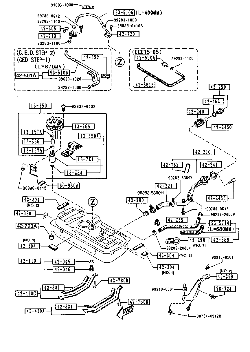 Mercury B3C7-13-350 - Degvielas sūknis ps1.lv