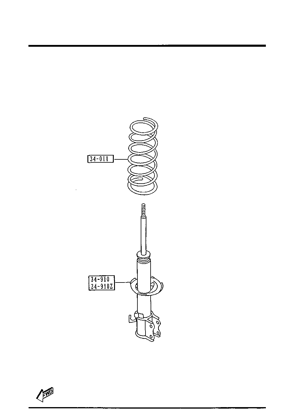 MAZDA DA97-34-700 - Amortizators ps1.lv