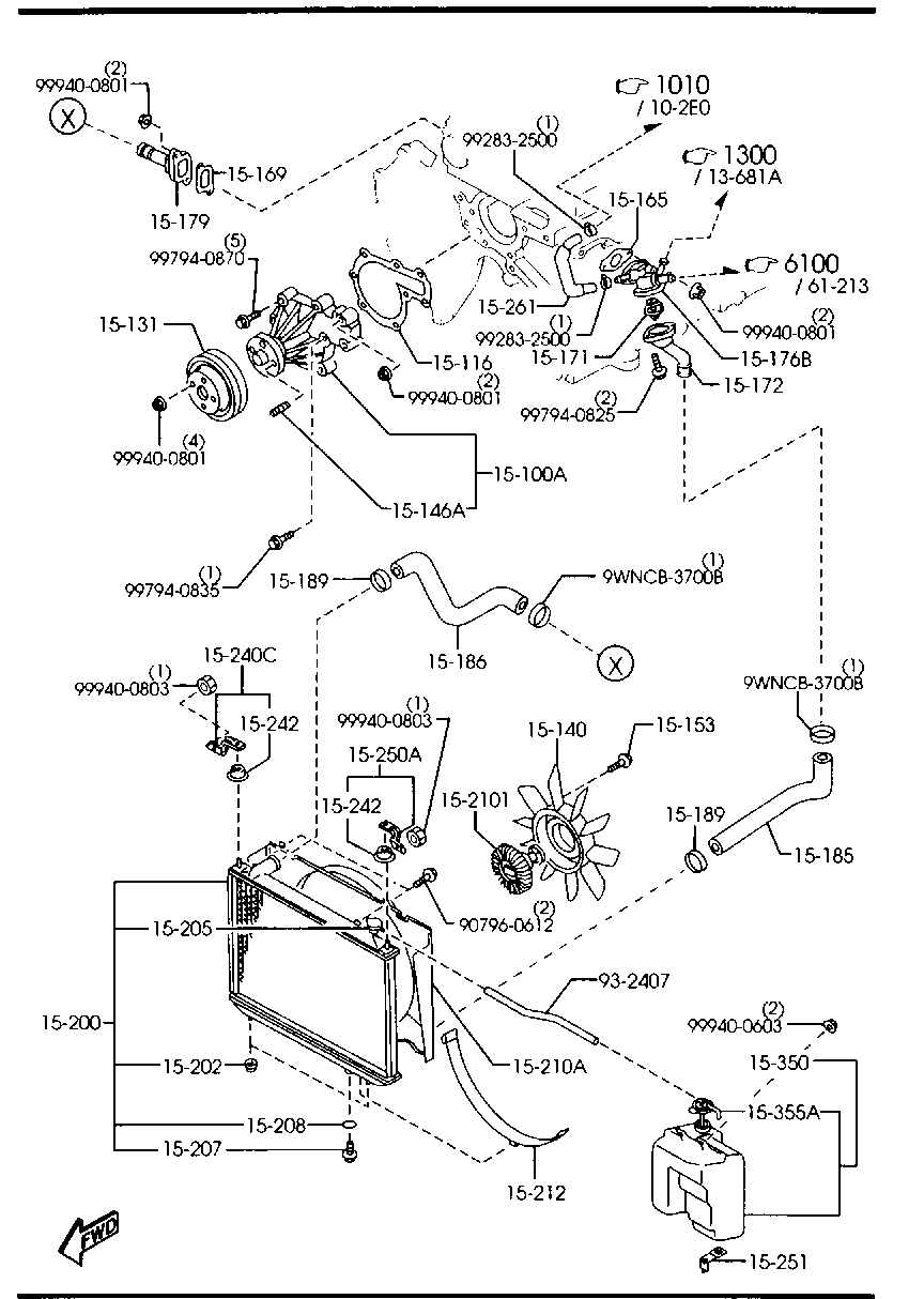 Honda WL81-15-205 - Vāciņš, Radiators ps1.lv