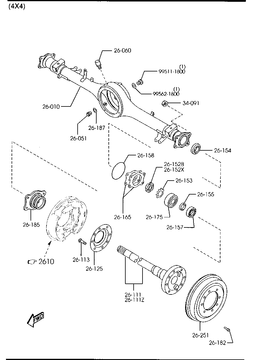 FORD USA UH74-26-251A - Bremžu trumulis ps1.lv