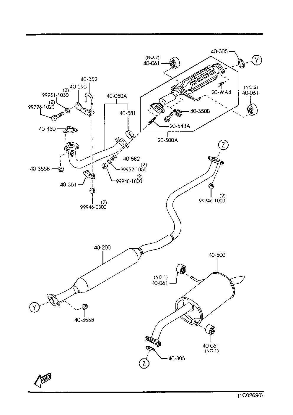 MAZDA FP87-20-600B - Katalizators ps1.lv