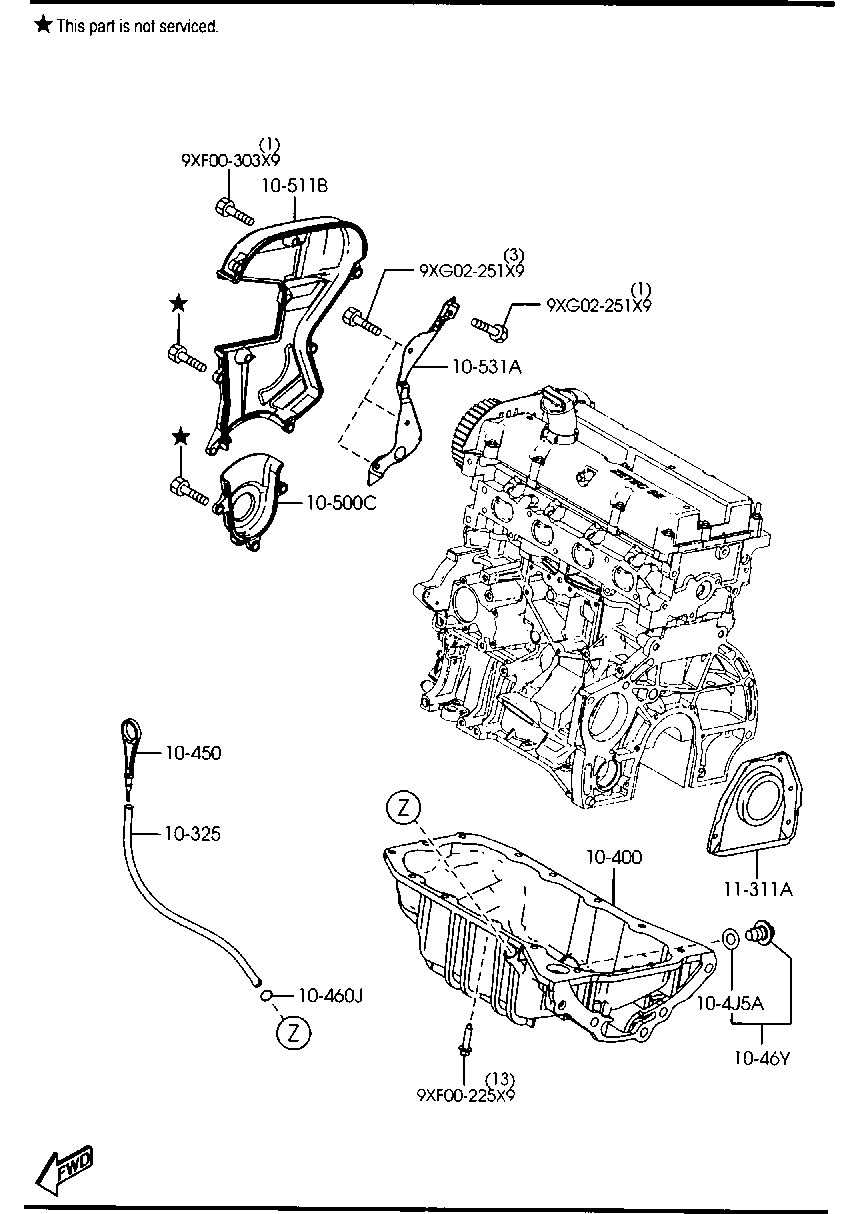 FORD C201-11-311 - Vārpstas blīvgredzens, Kloķvārpsta ps1.lv