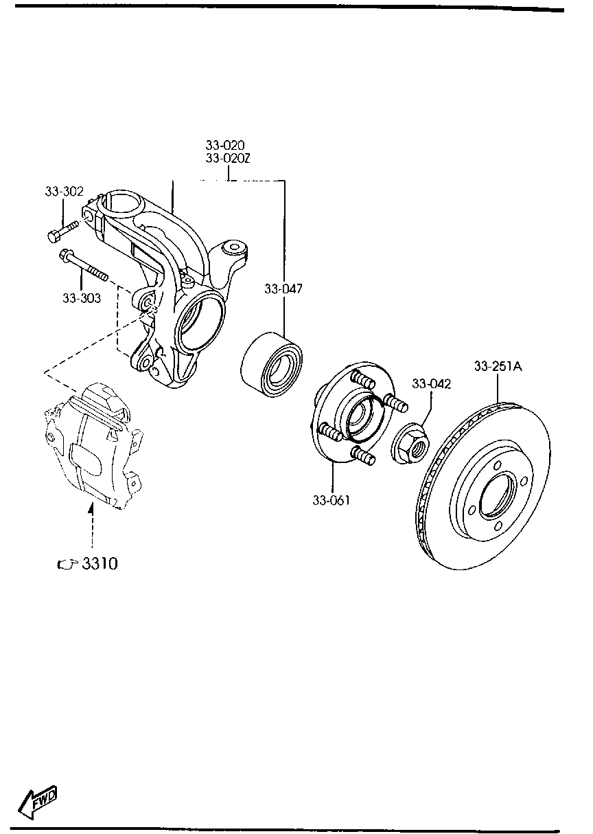 FORD USA DD63-33-25X - Bremžu diski ps1.lv