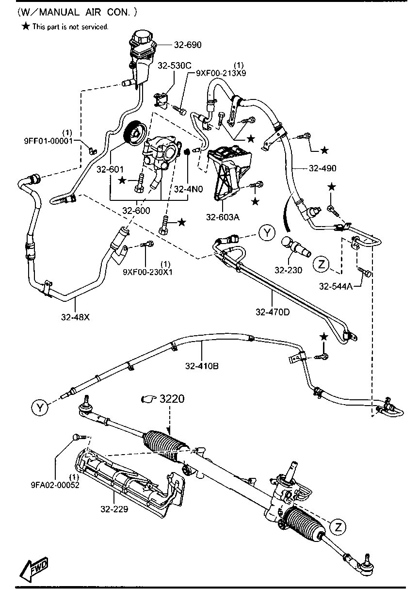 MAZDA DE90-32-600A - Hidrosūknis, Stūres iekārta ps1.lv