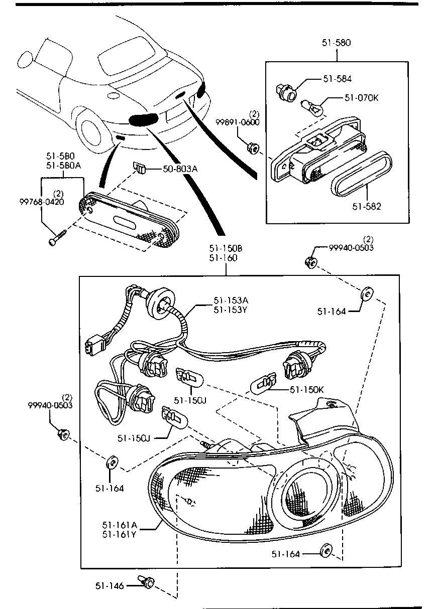 MAZDA NC33-51-160E - Aizmugurējais lukturis ps1.lv