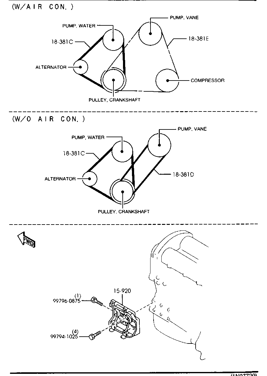 KIA BPE8-15-909A - Ķīļrievu siksna ps1.lv