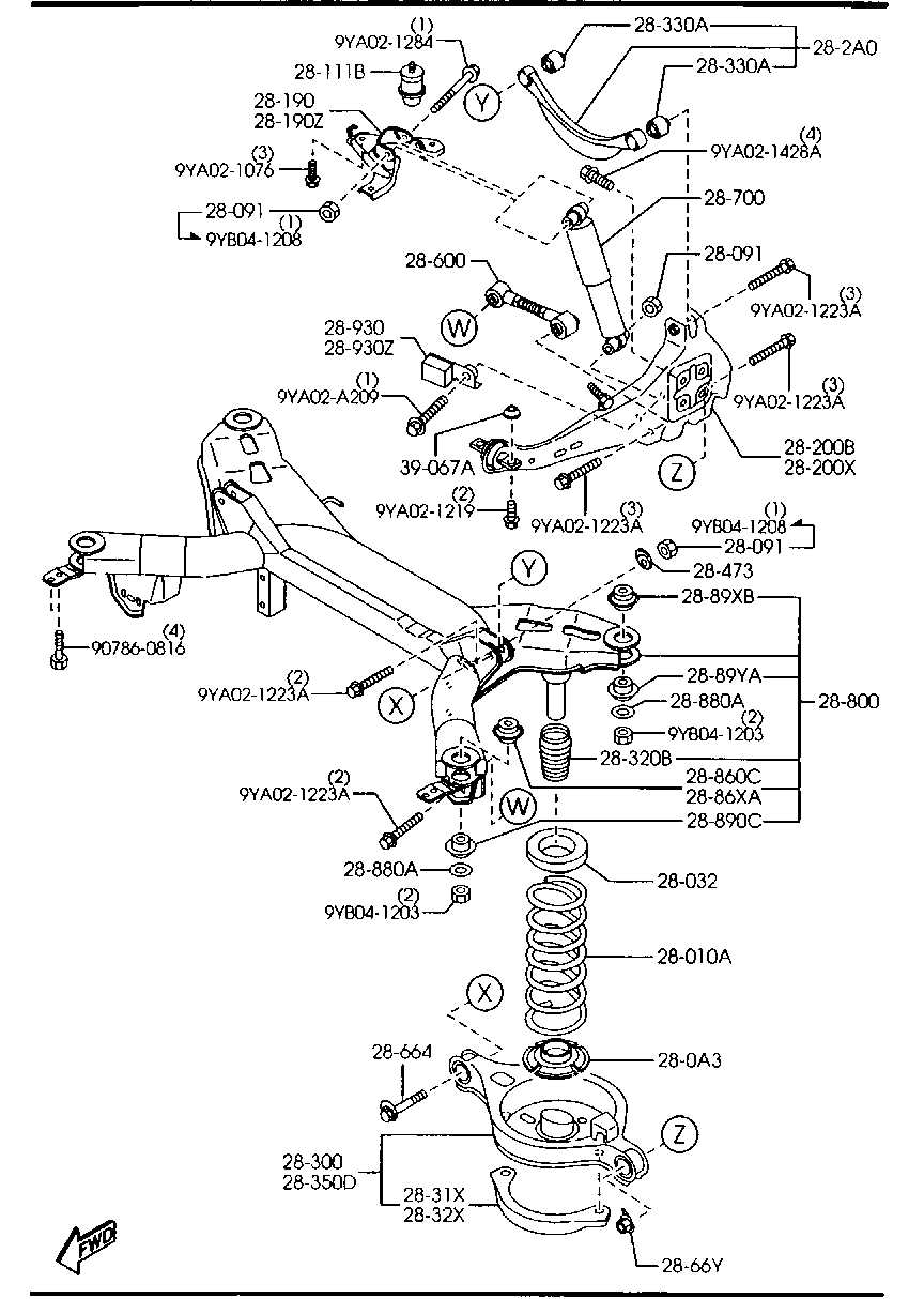 FORD G26A-28-500B - Neatkarīgās balstiekārtas svira, Riteņa piekare ps1.lv