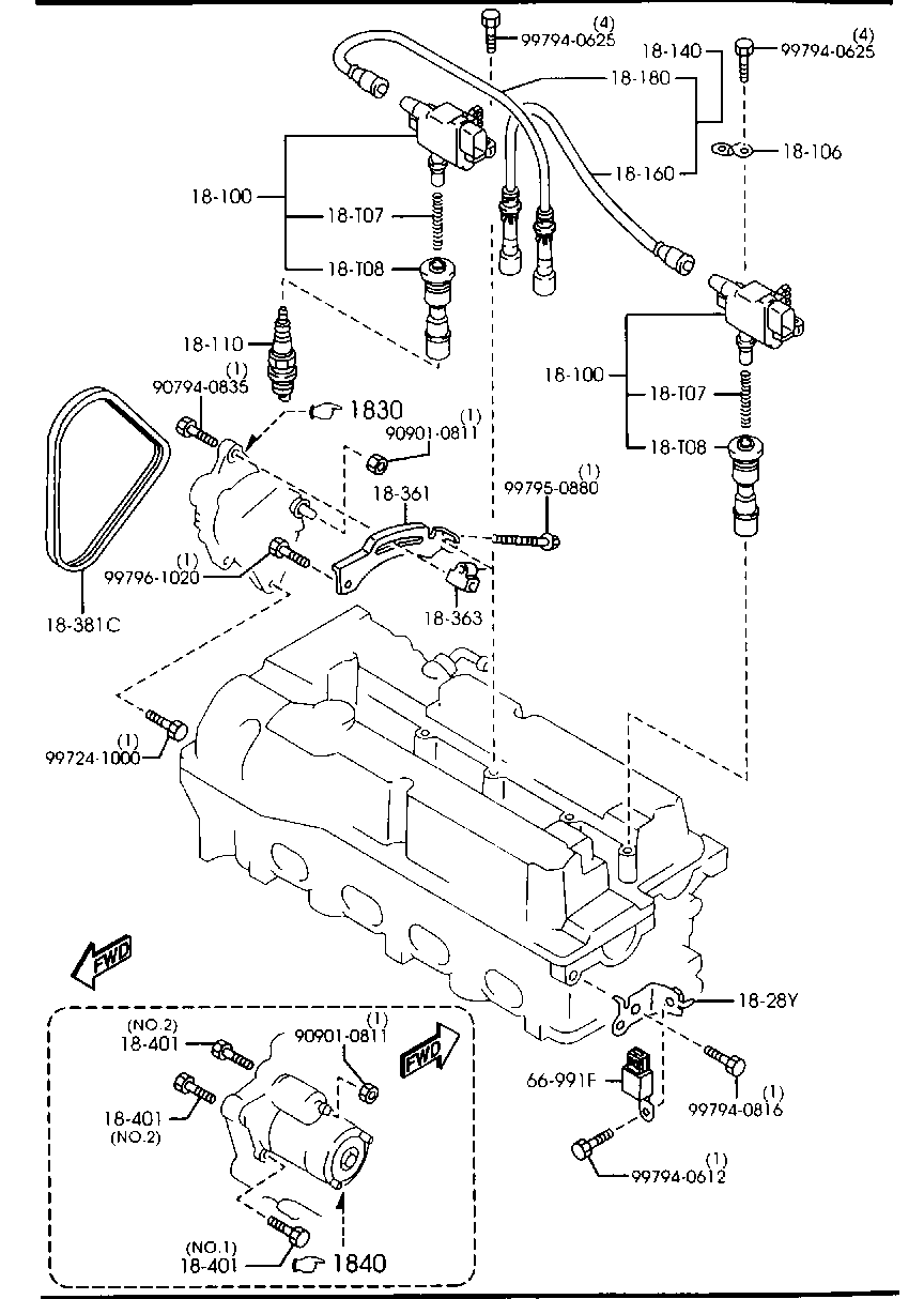 KIA B6BF-18-381 - Ķīļrievu siksna ps1.lv