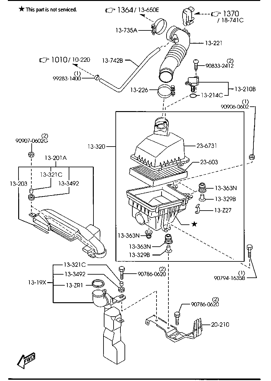 Opel ZL01-13-320A - Gaisa filtrs ps1.lv