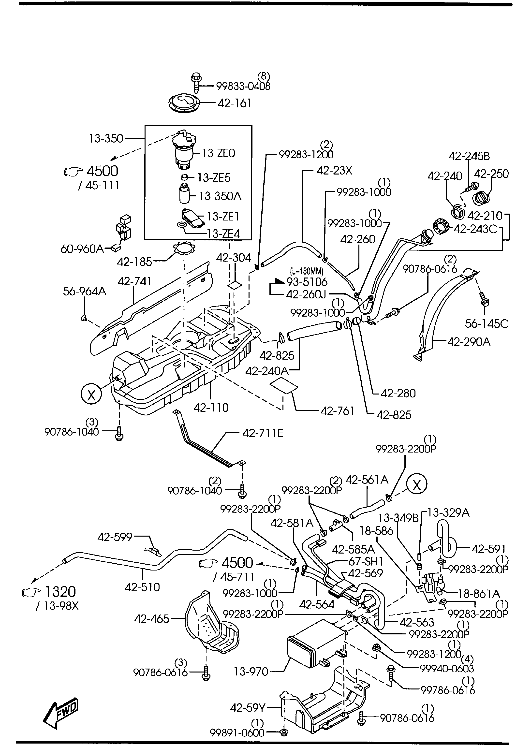 MAZDA AJ51-13-350 - Degvielas sūknis ps1.lv