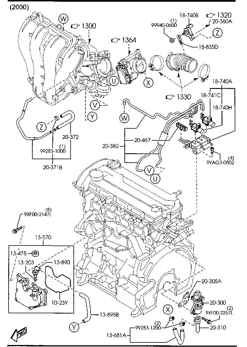 MAZDA LF01-10-2C8 - Blīve ps1.lv