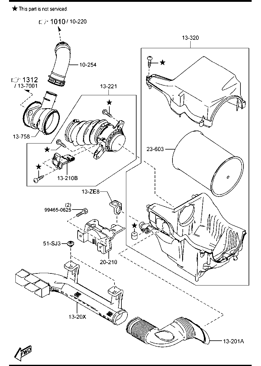 FORD Y642-13-Z40B - Gaisa filtrs ps1.lv