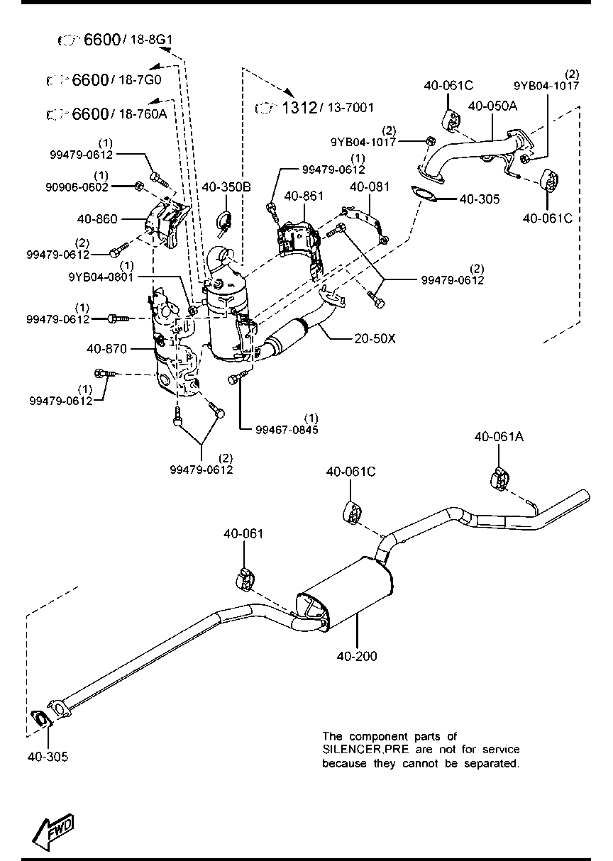 FORD Y615-20-50XA - Nosēdumu / Daļiņu filtrs, Izplūdes gāzu sistēma ps1.lv