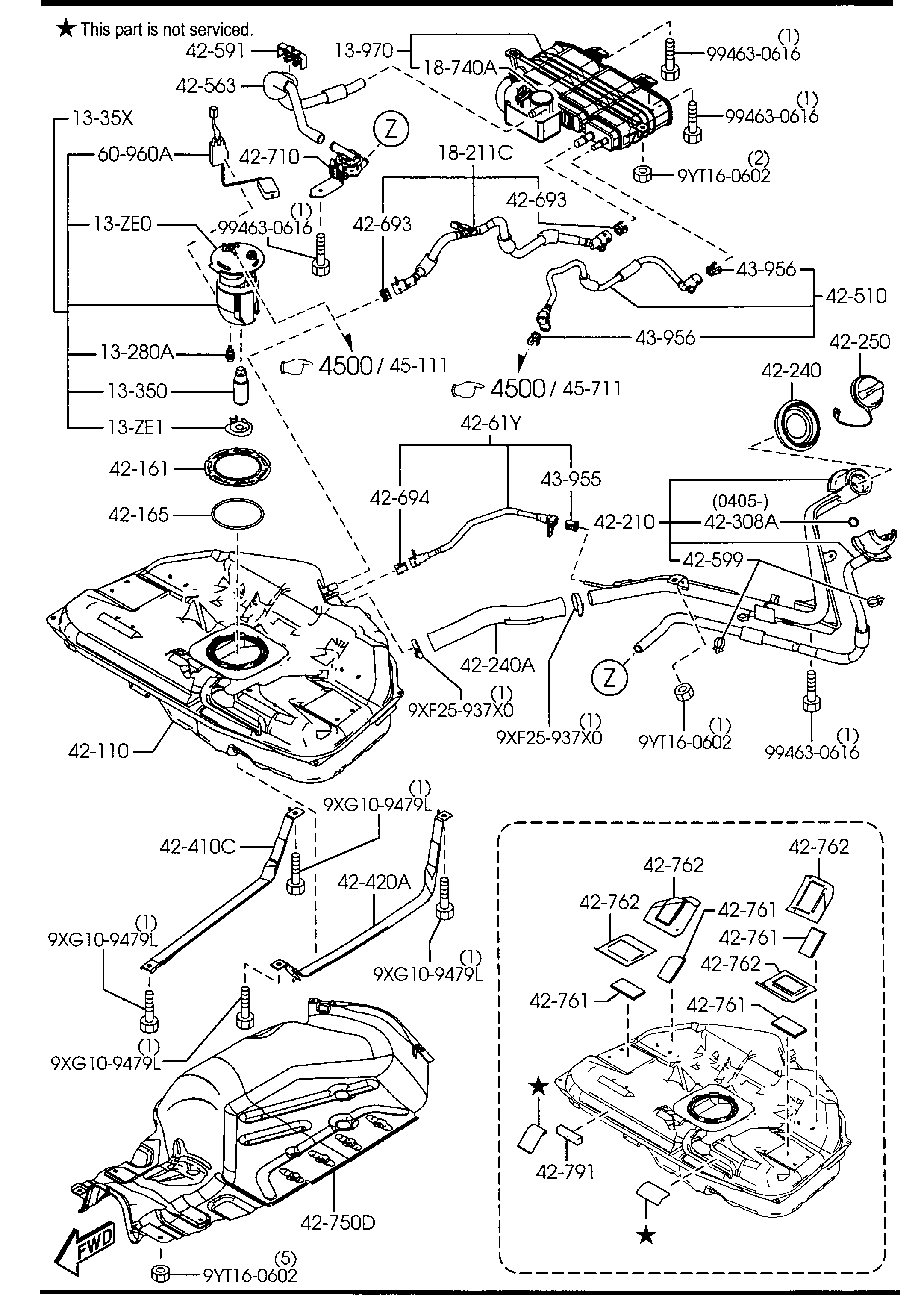 MAZDA L518-13-35XB - Degvielas sūkņa modulis ps1.lv