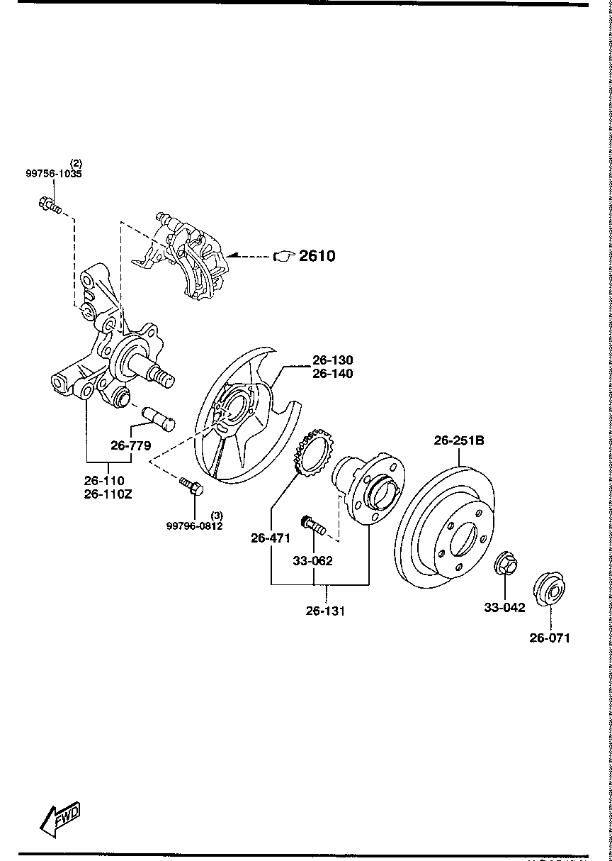 Mitsubishi GA5Y-26-251C - Bremžu diski ps1.lv