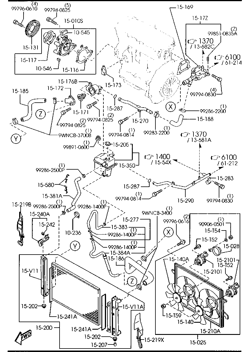 MAZDA 8AG9-15-010 - Ūdenssūknis ps1.lv