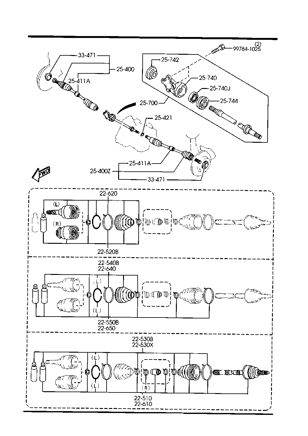 MAZDA GD17-22-540 - Putekļusargs, Piedziņas vārpsta ps1.lv