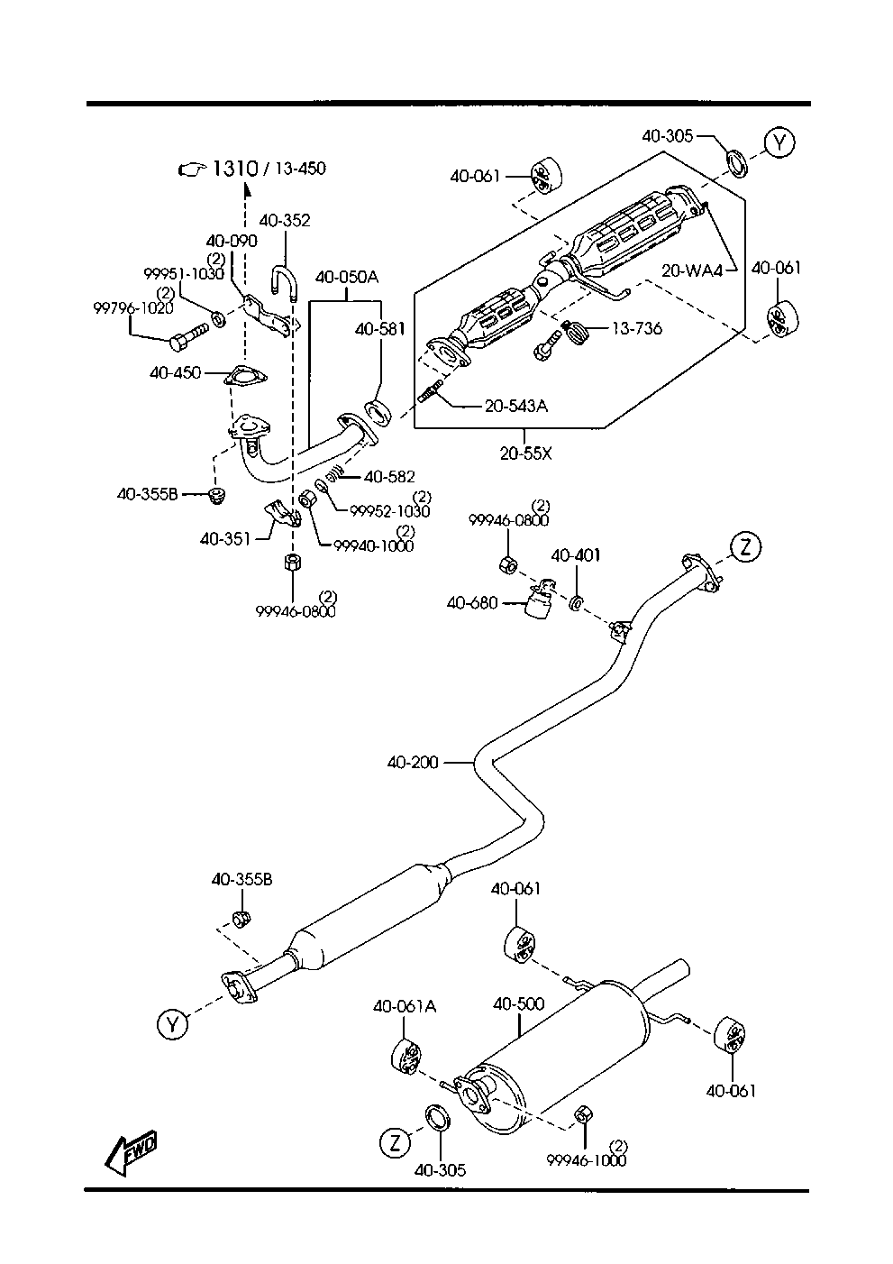 MAZDA FPD3-20-55X A - Katalizators ps1.lv