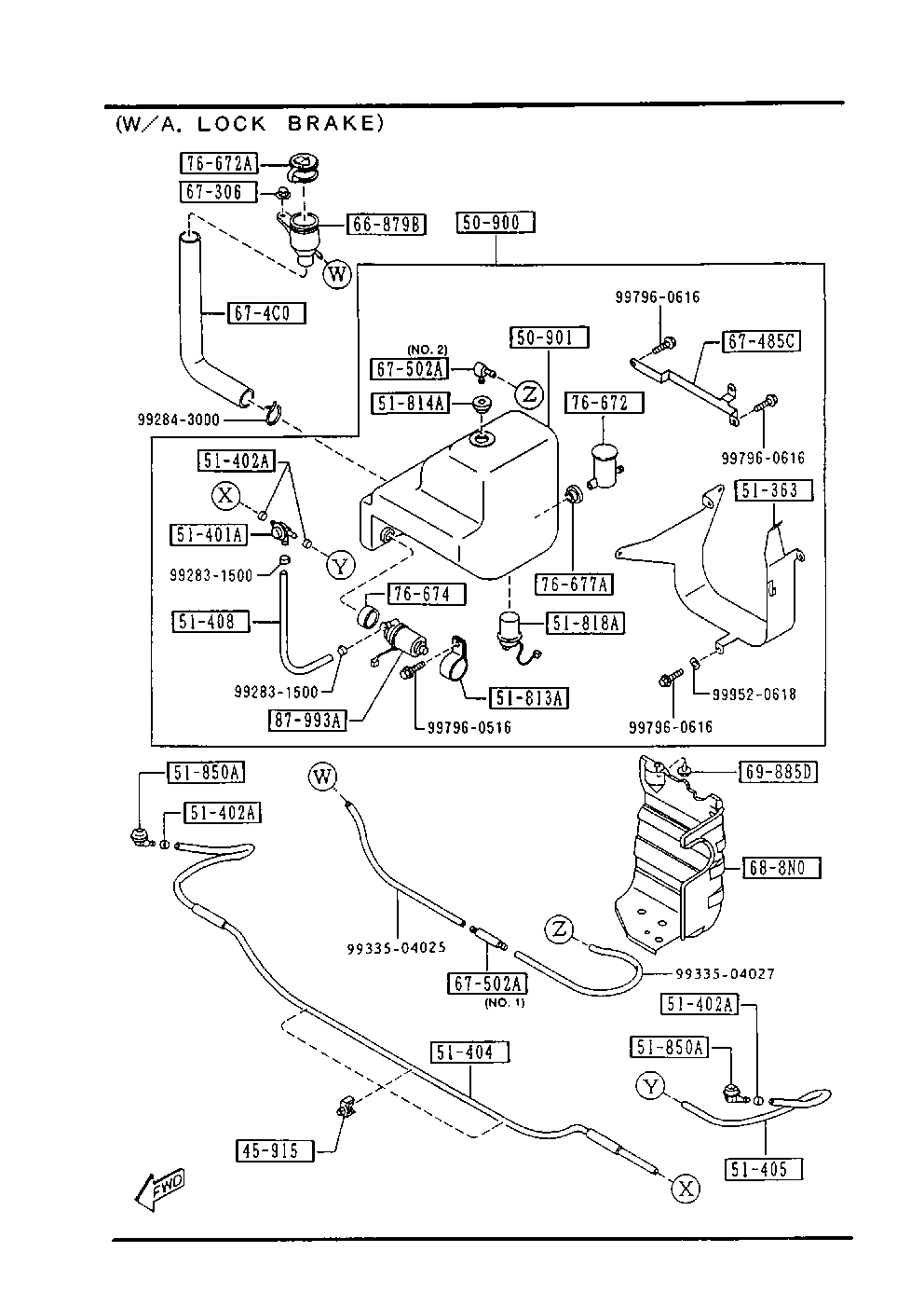 MAZDA LA01-67-482 - Ūdenssūknis, Stiklu tīrīšanas sistēma ps1.lv