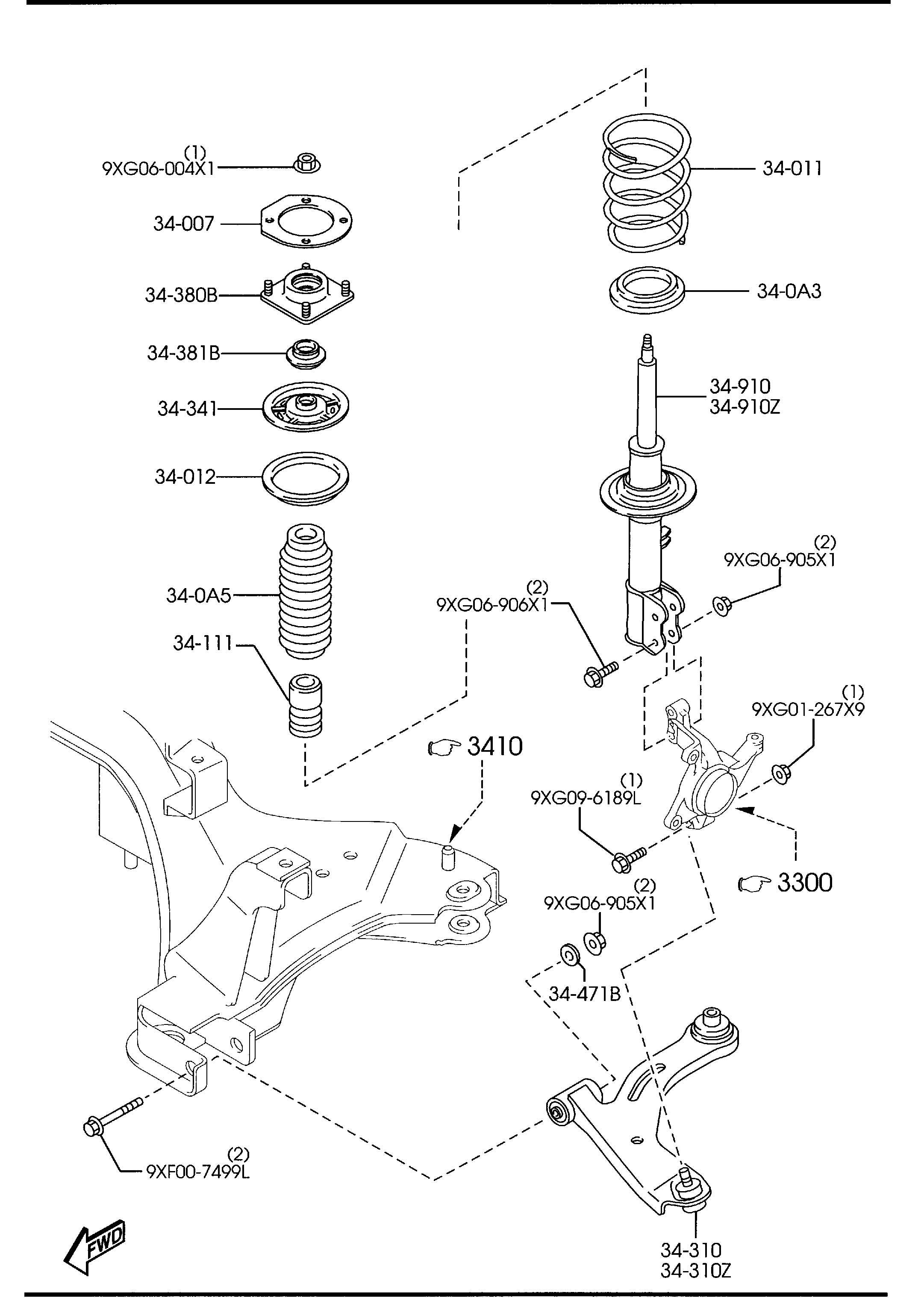 Mercury ZZC1-34-320 - Neatkarīgās balstiekārtas svira, Riteņa piekare ps1.lv