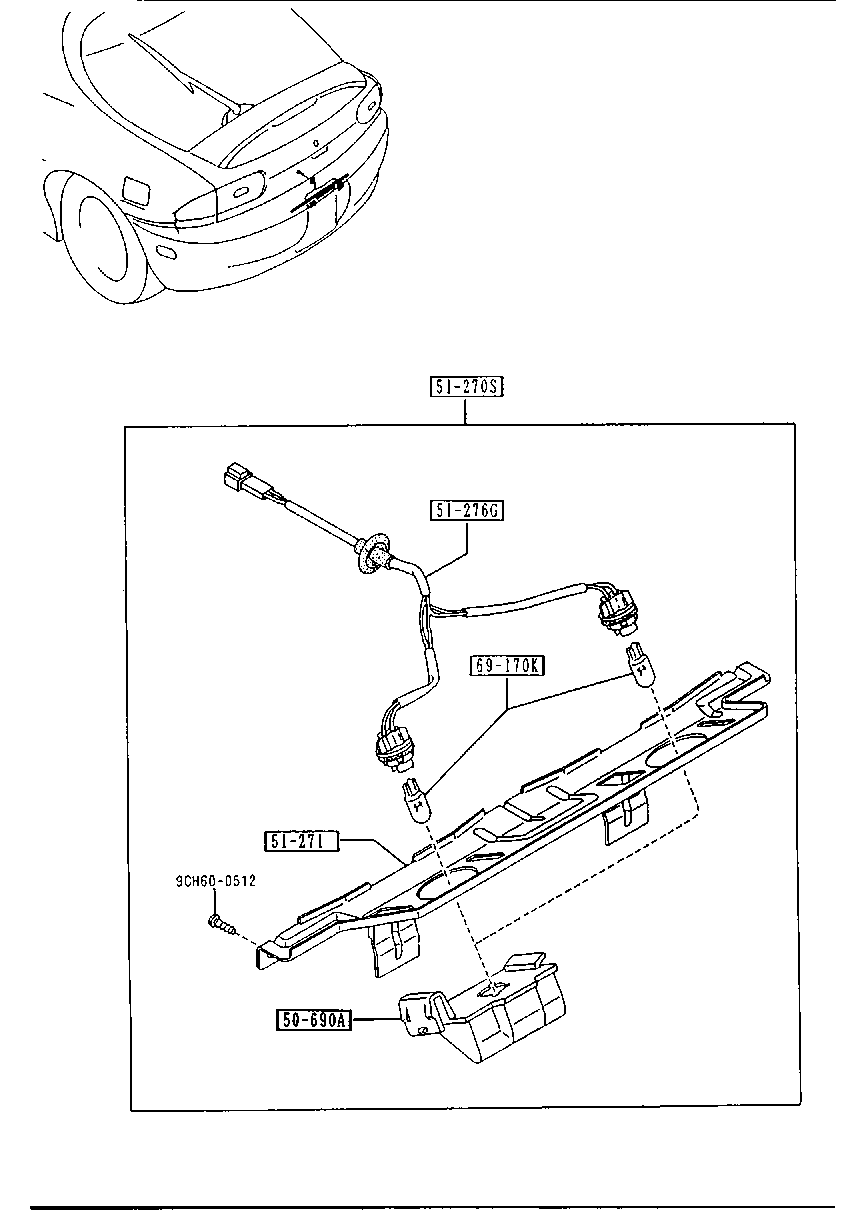 MAZDA 8BE2-51-270 - Pagrieziena signāla lukturis ps1.lv