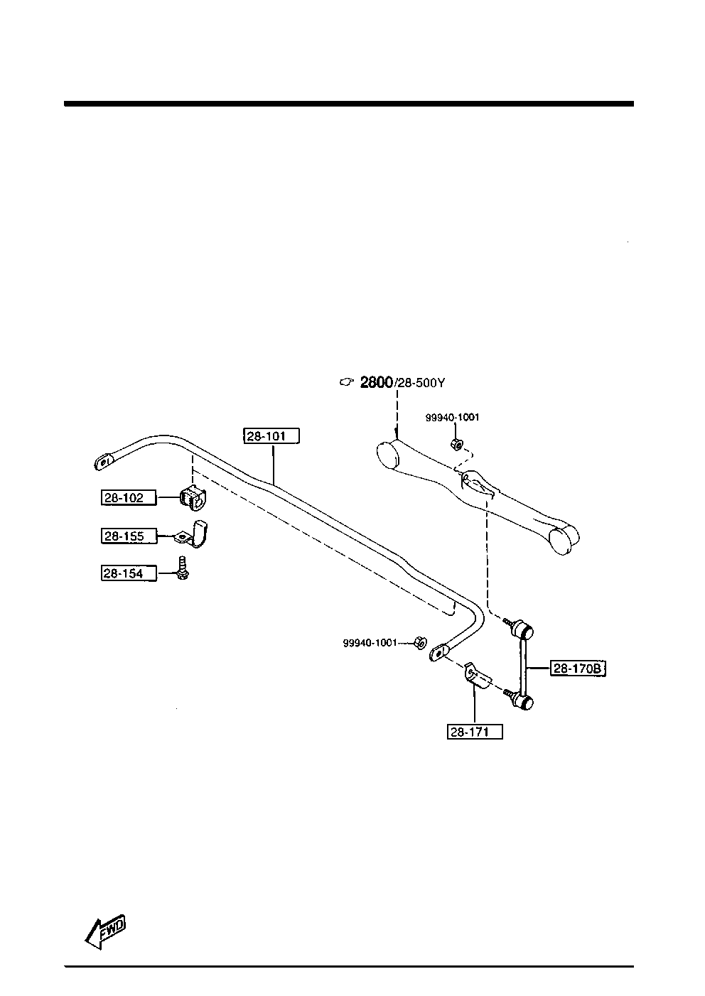 MAZDA EA01-28-170D - Stiepnis / Atsaite, Stabilizators ps1.lv