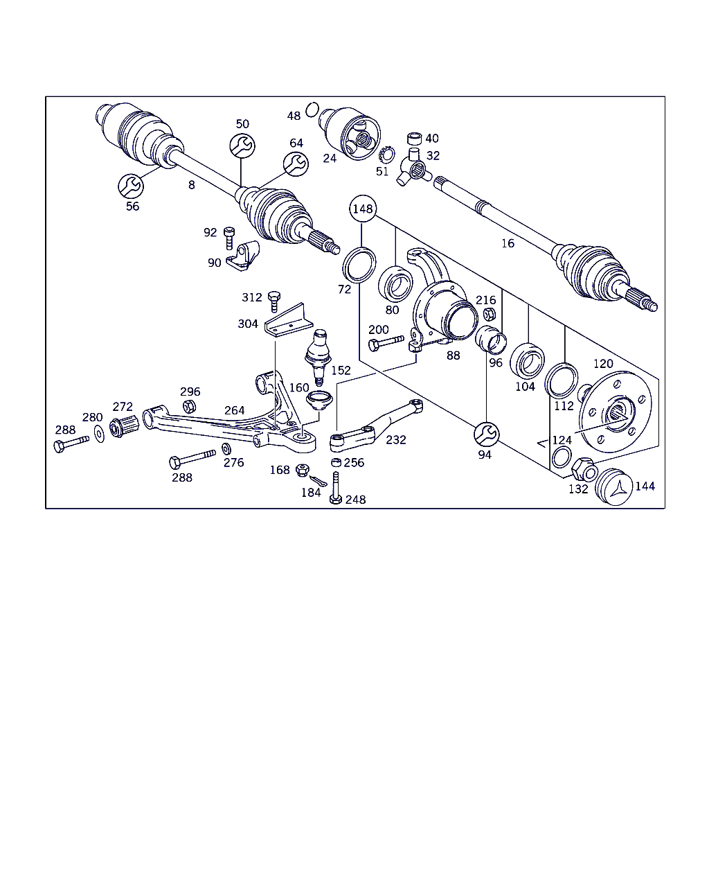 Mercedes-Benz A 631 330 00 51 - Riteņa rumbas gultņa komplekts ps1.lv