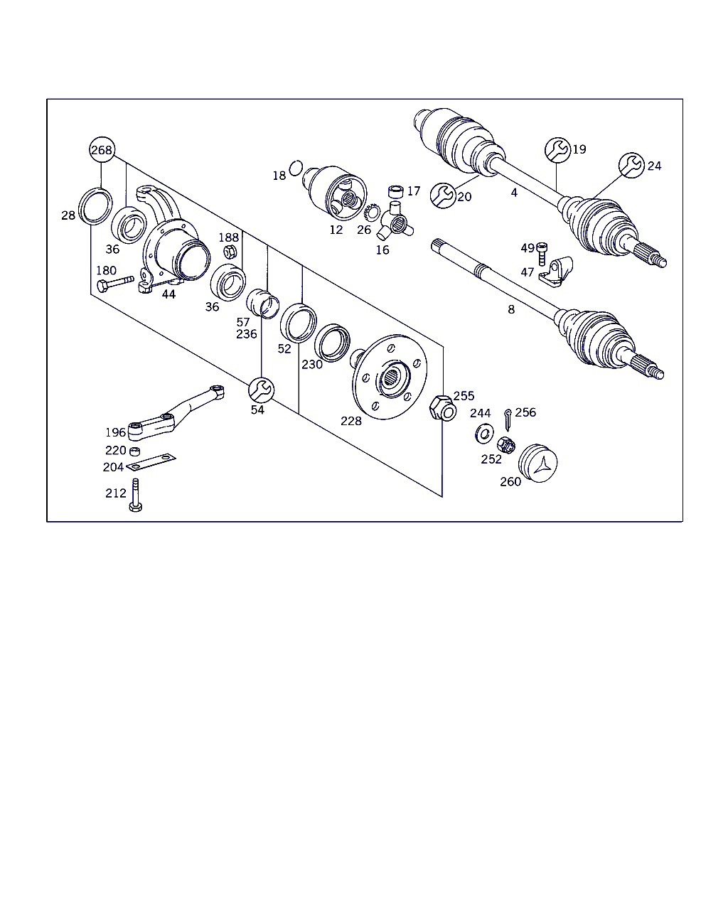 Mercedes-Benz A 631 330 02 51 - Riteņa rumbas gultņa komplekts ps1.lv