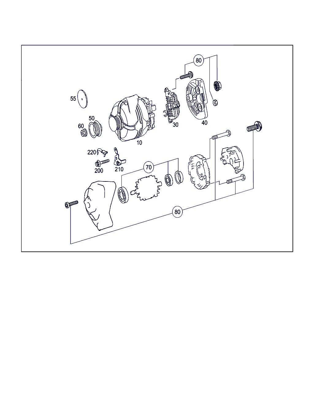 Mercedes-Benz A 014 154 04 02 - Ģenerators ps1.lv