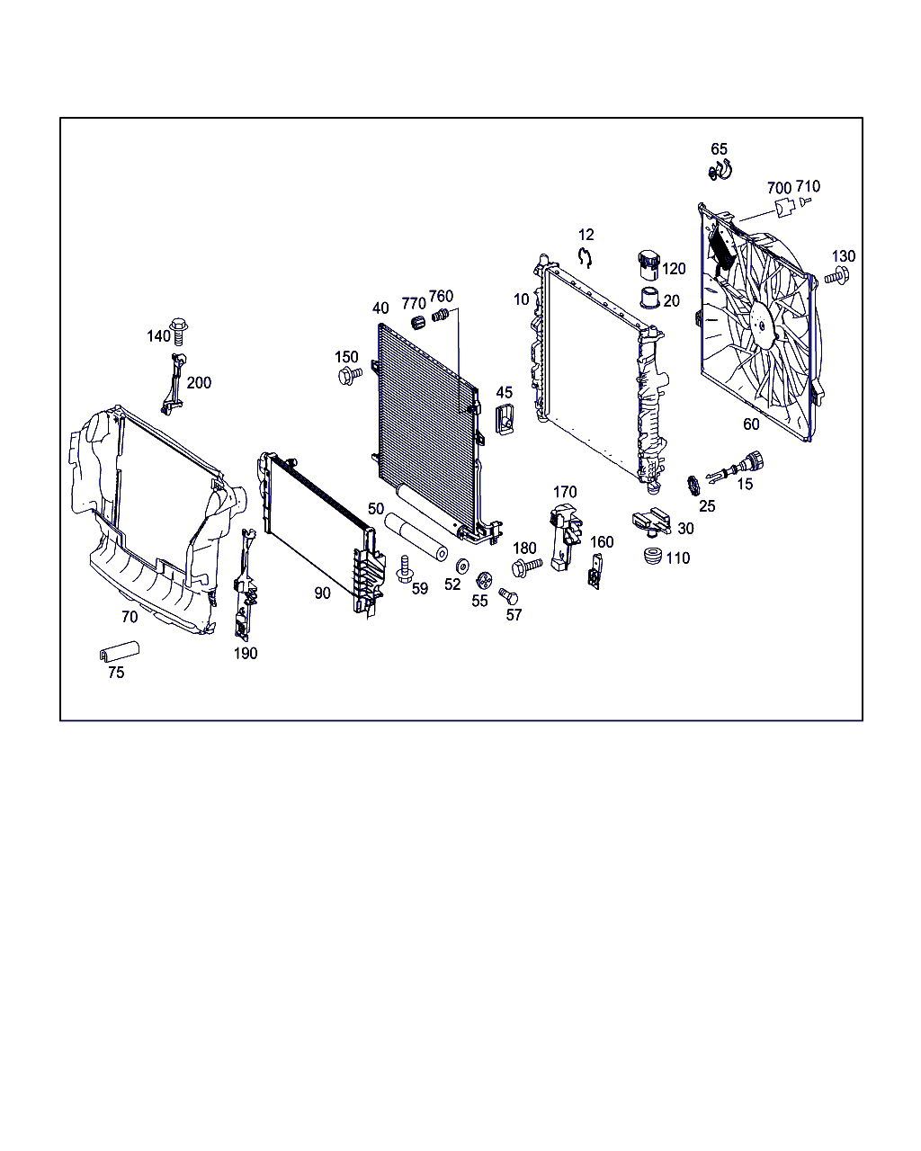 Mercedes-Benz A 164 500 05 93 - Ventilators, Motora dzesēšanas sistēma ps1.lv